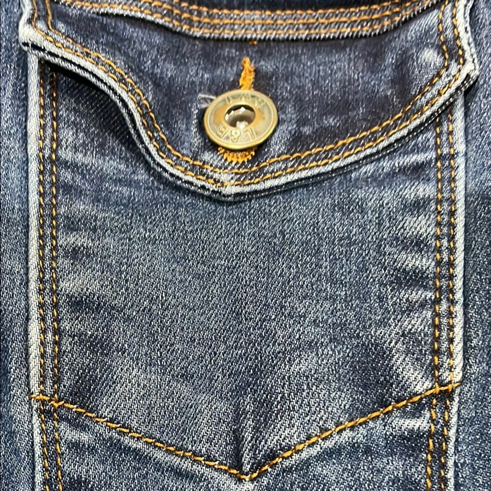 Lucky & Blessed Blue Denim Jacket Western Style - Picture 3 of 5